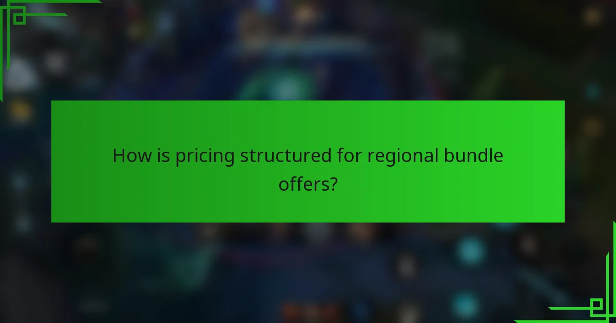 How is pricing structured for regional bundle offers?